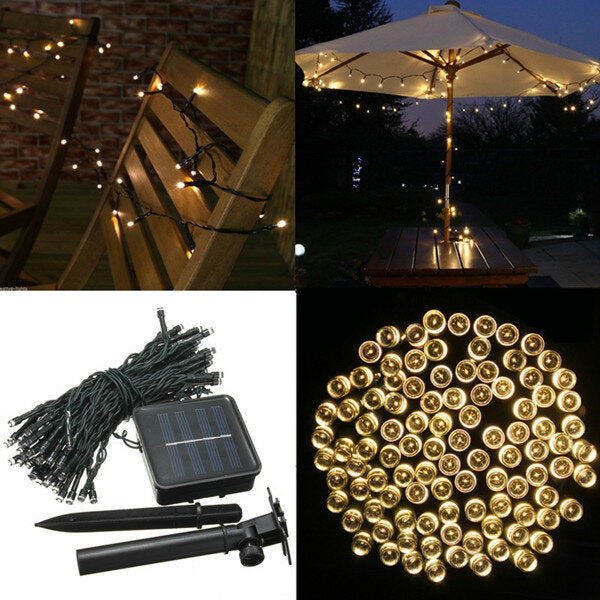 200 LED Solar Powered Fairy String Lights - Garden Party & Christmas Decor