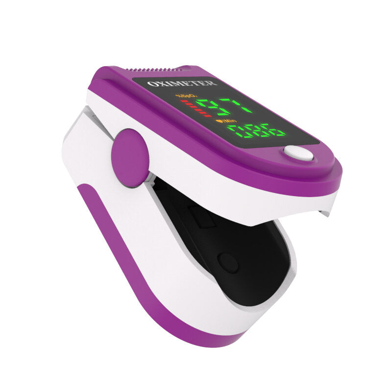 Portable Finger Clip Pulse Oximeter - Color Screen Blood Oxygen Saturation Detector for Health Care