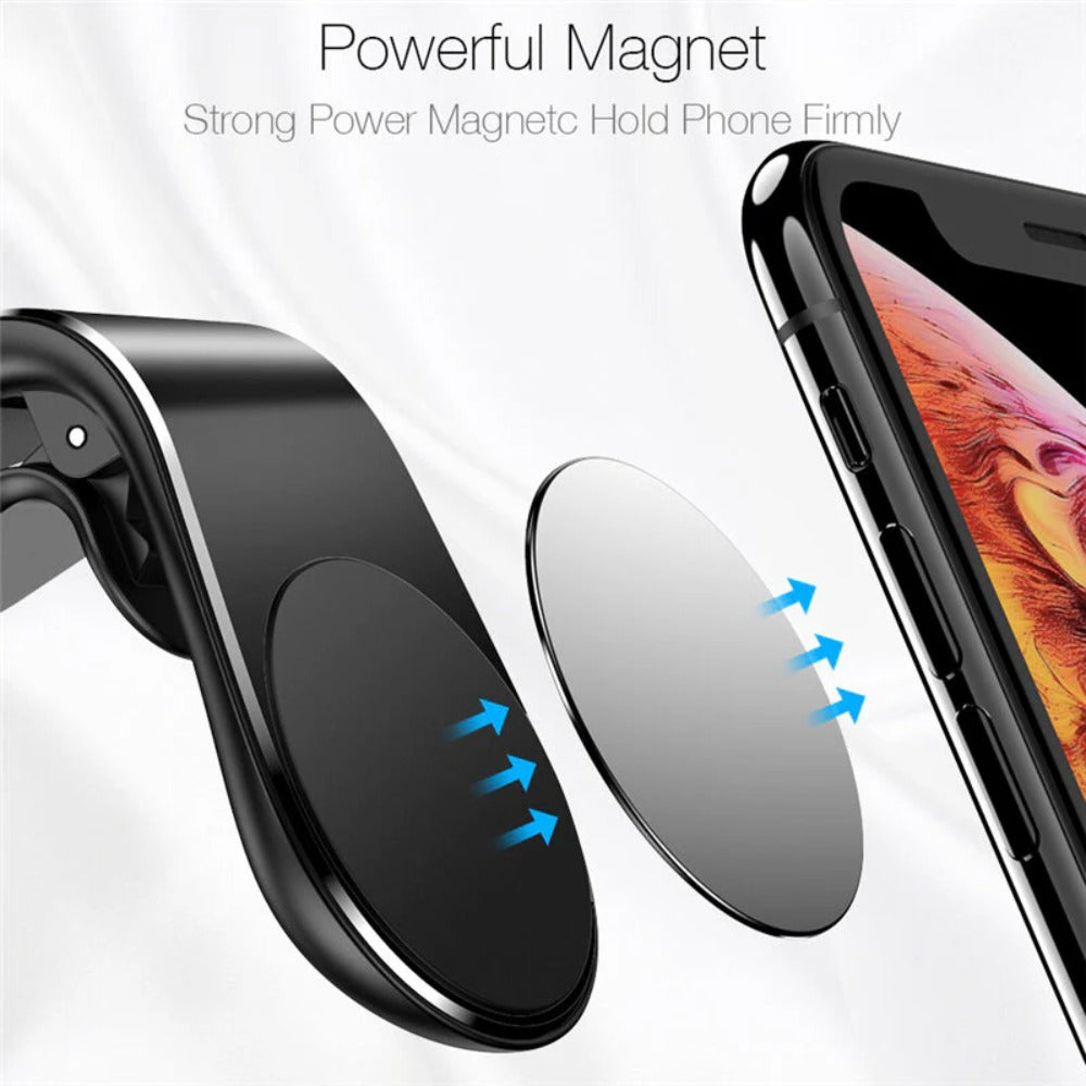 360 Degree Magnetic Car Phone Holder Stand for iPhone 14/13, Samsung S22, Xiaomi 12S - Universal Mount