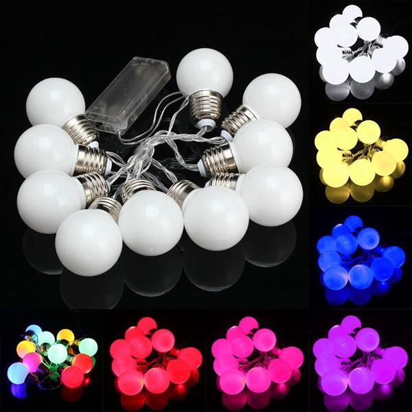 10 LED Battery-Powered Mini Festoon Fairy String Lights for Christmas, Weddings, and Gardens