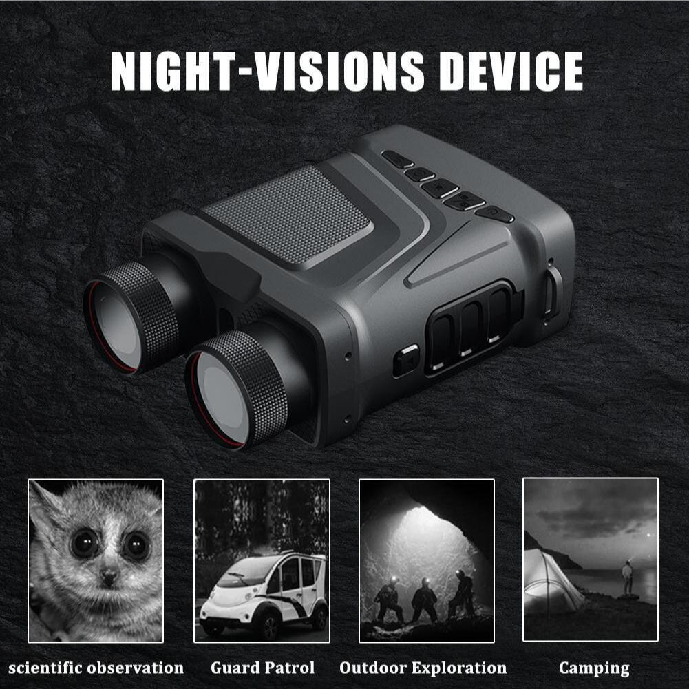 5x Digital Zoom Infrared Night Vision Binoculars 1080p, 300m Range for Outdoor Camping