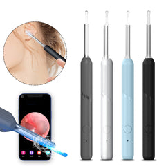 HD Wireless Visual Otoscope Ear Cleaner - Wifi Ear Wax Removal Tool with Camera and Ear Pick Borescope