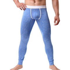 Men's Thermal Tights with Elastic U-Convex Pouch - Sleepwear & Fitness Long Johns