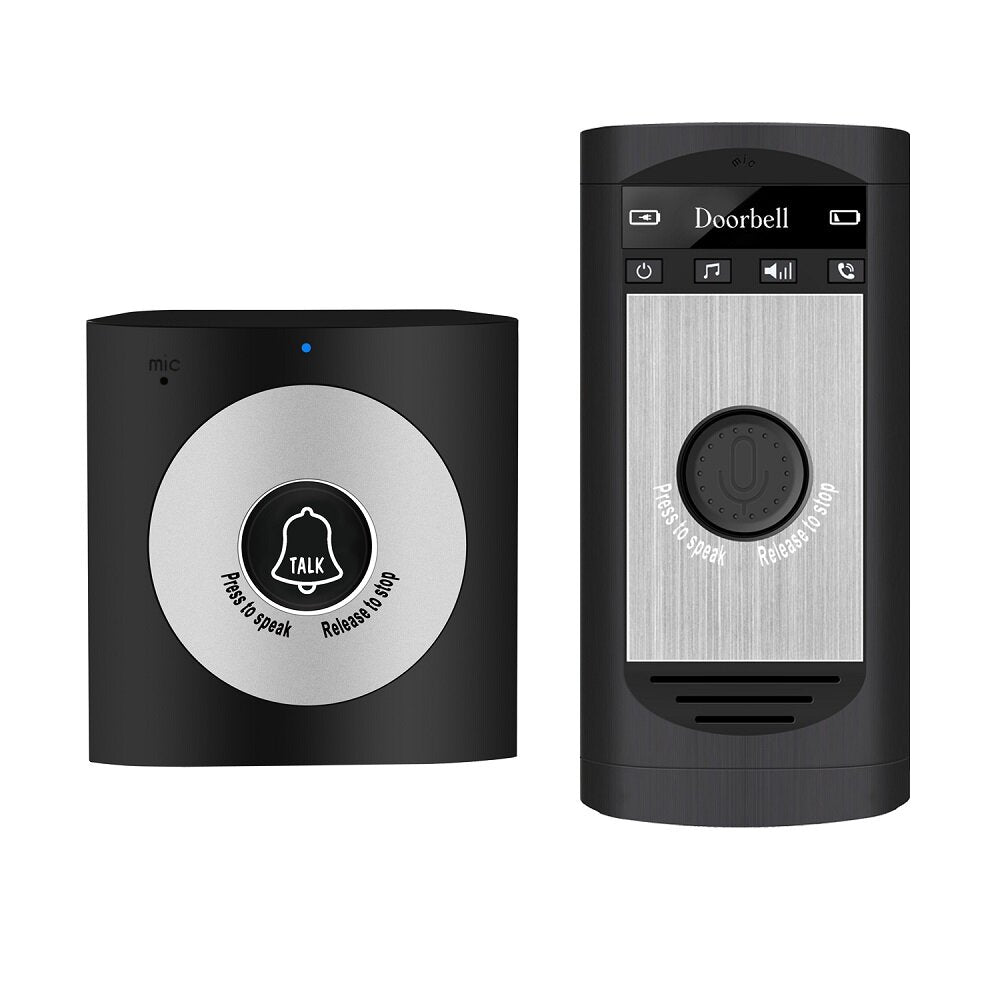 2.4GHz Wireless Intercom Doorbell - Indoor/Outdoor Walkie-Talkie with Two-Way Radio Support