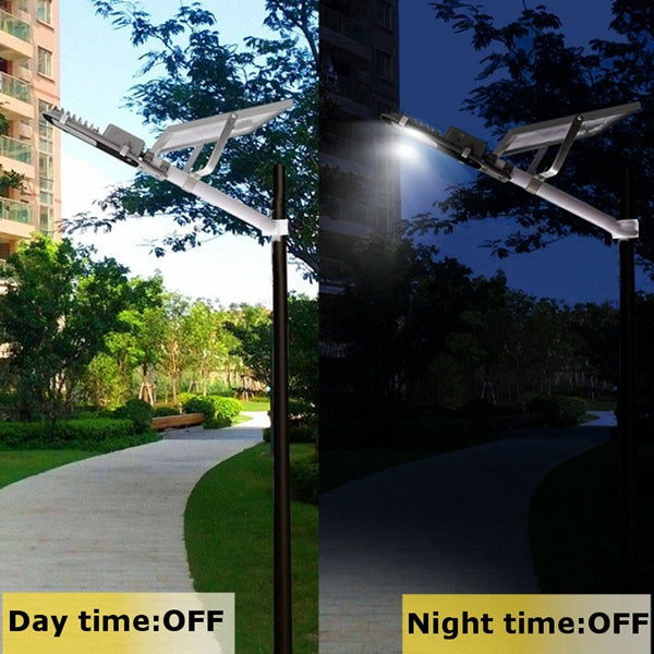 12W Solar Powered LED COB Sensor Street Light, Waterproof for Outdoor Garden, Light-Controlled