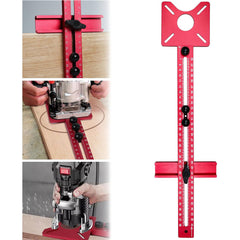 4-in-1 Router Milling Tool: Dual Unit Woodworking & Cutting Circular Bracket