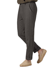 Men's Cotton Casual Straight Pants - Solid Color