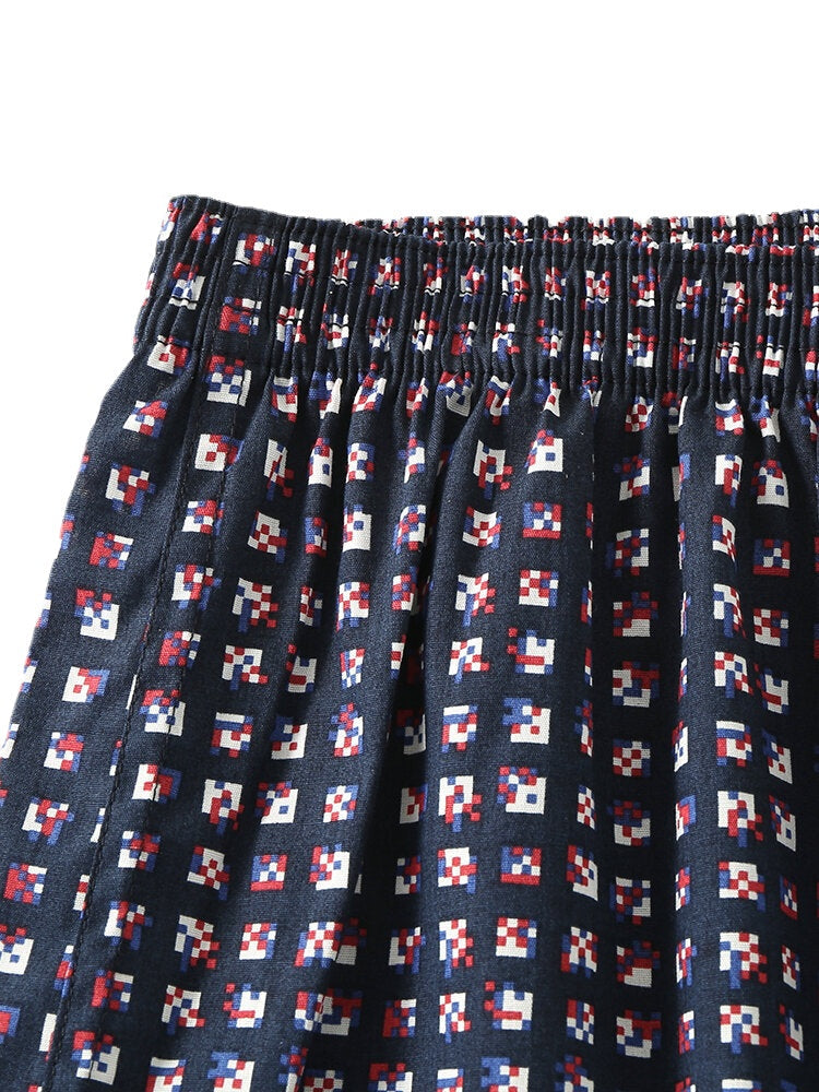 Atmungsaktive Boxershorts für Herren aus 100 % Baumwolle mit lockerer Passform und Home Arrow-Print