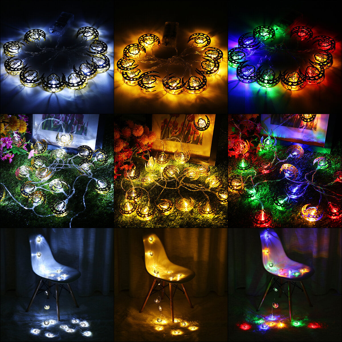 1.65M 3M LED Fairy String Lights, Battery Powered, Ramadan Lamp, Party & Home Decor