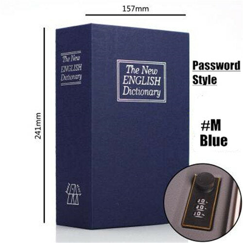Kid Gift Dictionary Mini Safe Box - Hidden Secret Security Safe with Key Lock for Money, Jewelry, and Certificates