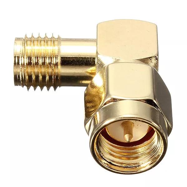 10Pcs SMA Male to Female Right Angle Crimp RF Adapter Connectors