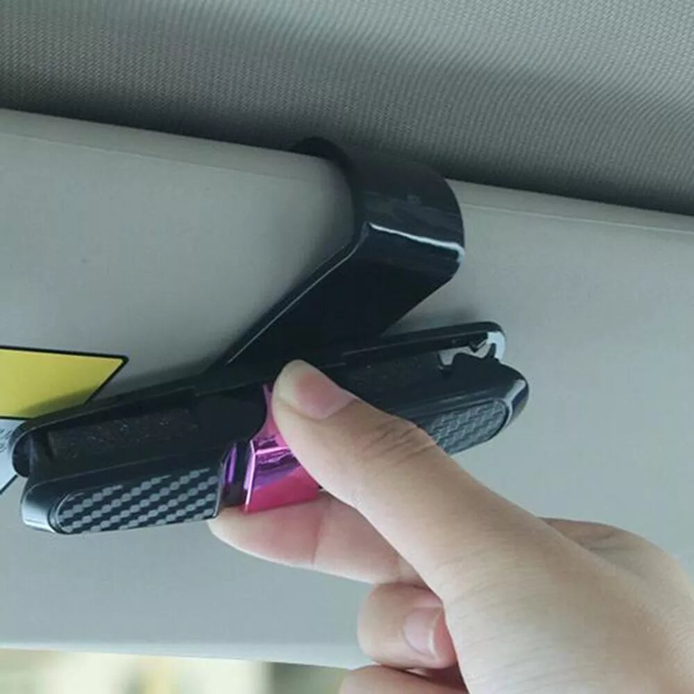 Portable ABS Car Glasses Holder - Eyeglasses Case & Auto Accessories