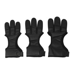 3 Finger Archery Glove for Right Hand - Shooting, Hunting, Bow Arrow Protection