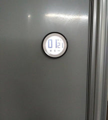 Digital Kitchen Timer with Temperature & Humidity, Cute Touch Screen, Soft Light