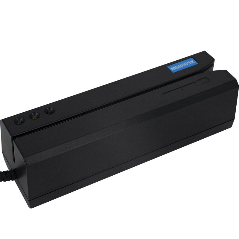 USB Card Magstripe Reader Writer with Built-in Adaptor for Windows MSR206 MSR X6 MSRX6BT