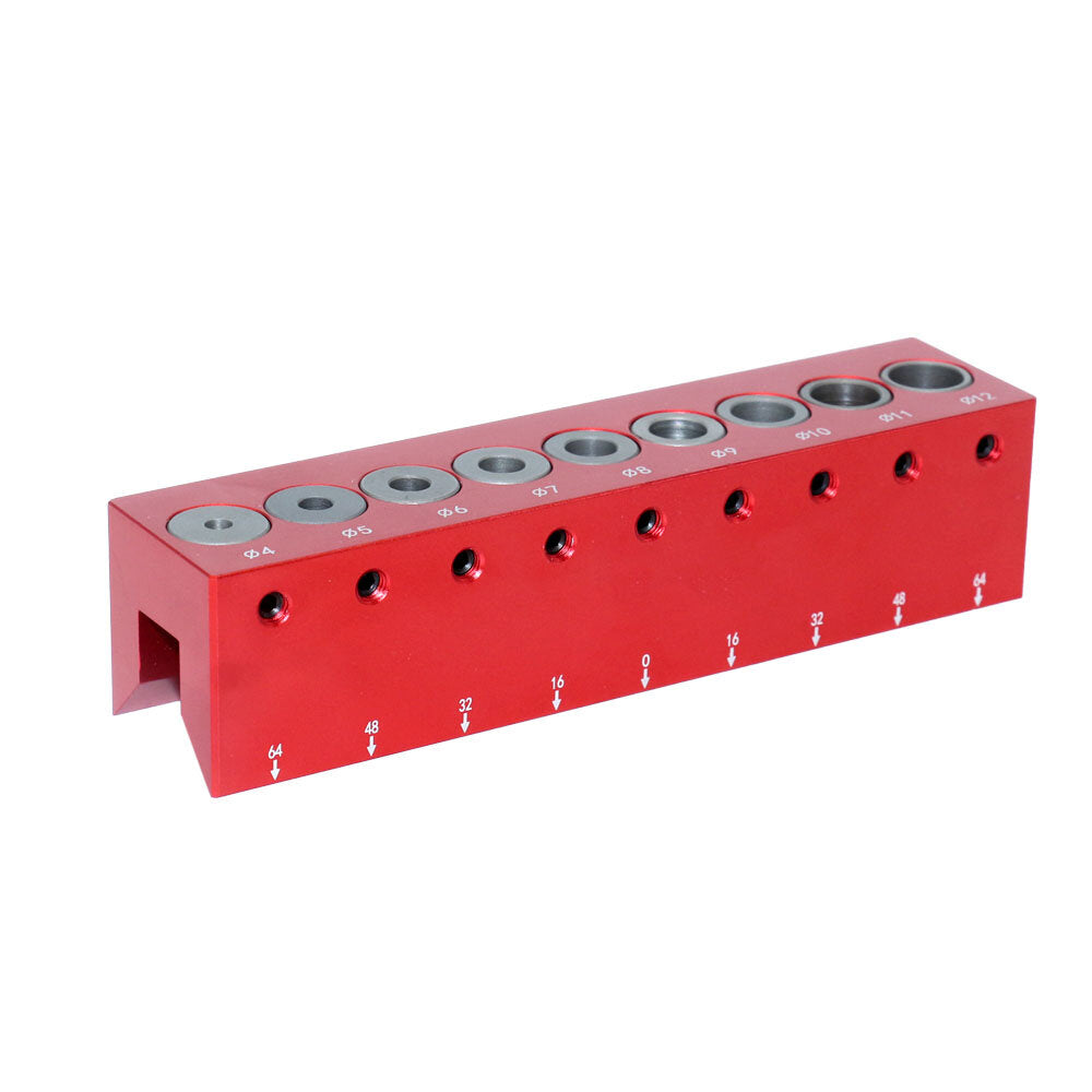 4mm-12mm Pocket Hole Doweling Jig - Self-Centering Vertical Drilling Guide & Hole Locator Tool