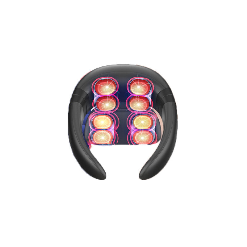 Multifunctional 8-Head Neck and Shoulder Massager with 16-Gear Intelligent Control and Four Modes for Relaxation