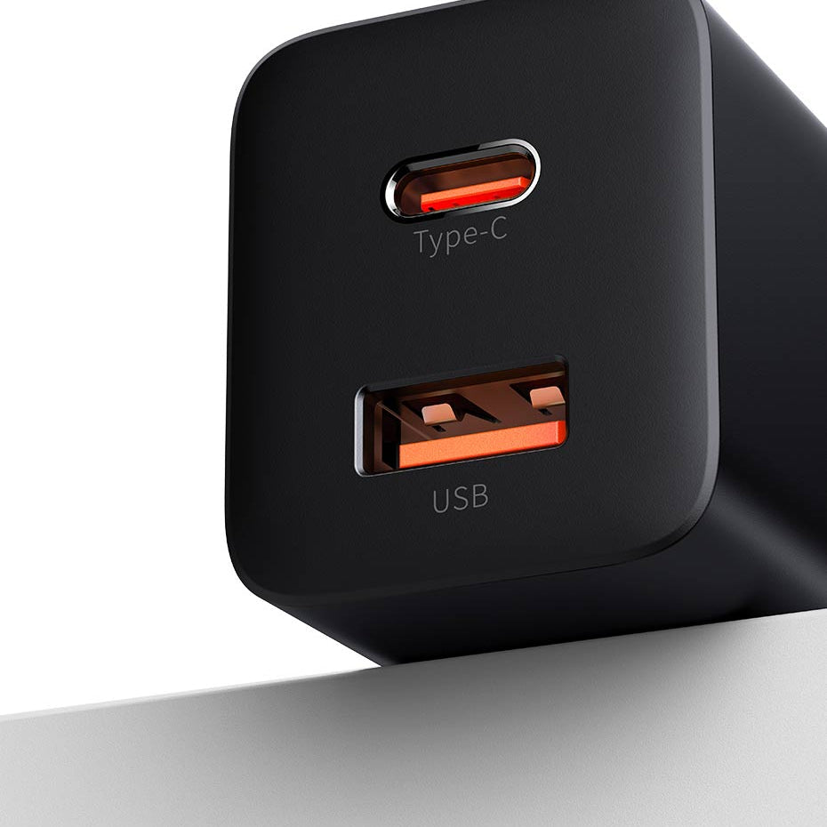 30 W Dual-Port USB PD Ladegerät, Schnellladeadapter für iPhone, Huawei, Samsung, Xiaomi