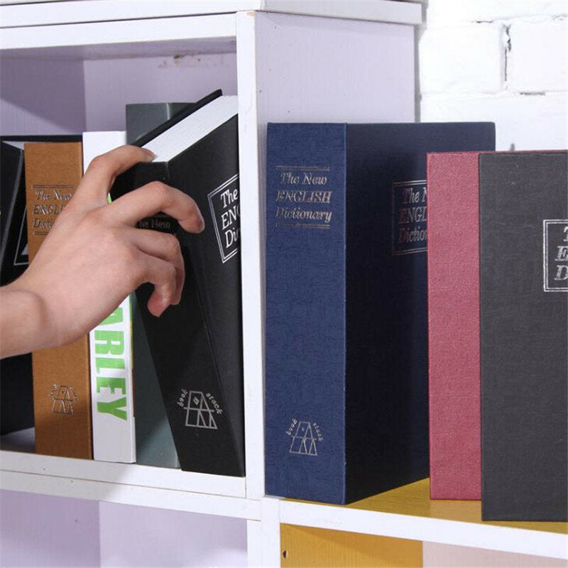 Kid Gift Dictionary Mini Safe Box - Hidden Secret Security Safe with Key Lock for Money, Jewelry, and Certificates