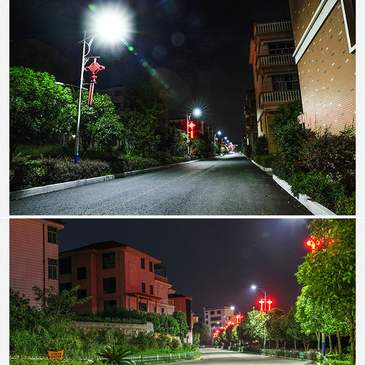 200/400/600W 360LED Solar Sensor Street Light - Outdoor Commercial IP65 Waterproof