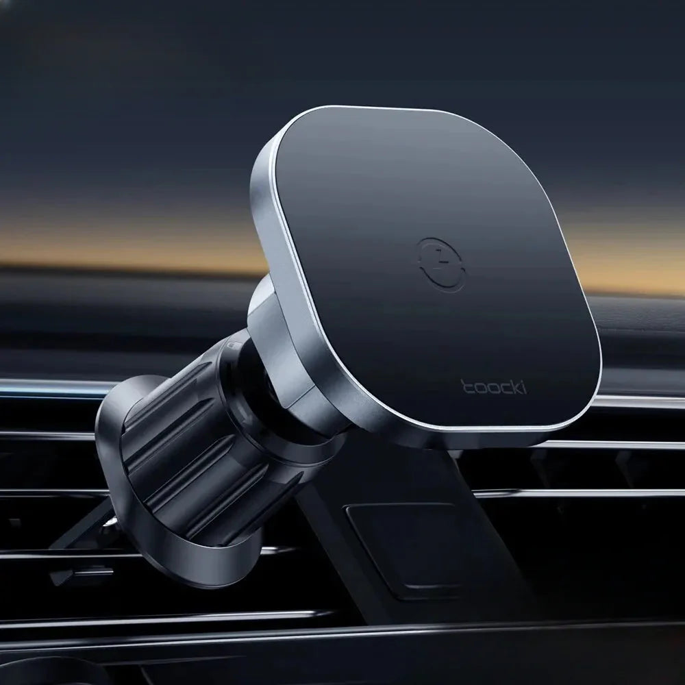 15W Magnetic Car Wireless Charger & Phone Holder for iPhone 15/14/13/12 Pro Max - Fast Charging