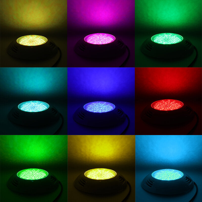 12V 45W RGB LED Underwater Pool Light with Remote Control - 468 LEDs, New