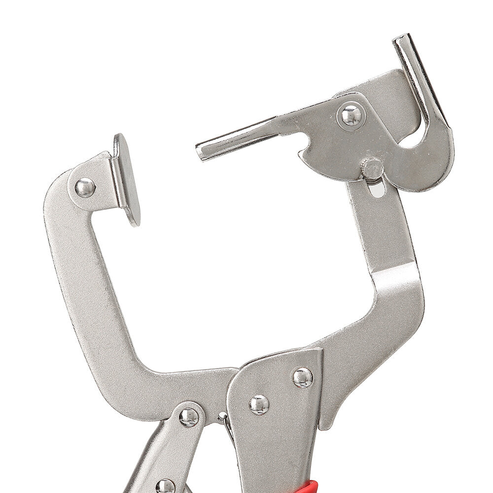 12" Dual-Purpose C-Clamp & Oblique Hole Clamp - Chrome Vanadium Steel for Woodworking & Metalworking