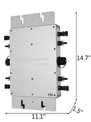 1200W MPPT Waterproof Solar Grid Tie Inverter, DC to AC 220V Micro Inverter