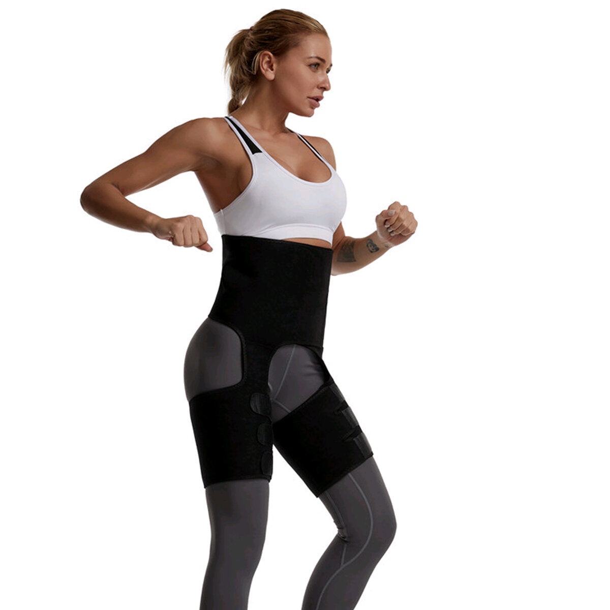 3-in-1 Adjustable Body Shaper: Thigh Slimmer, Leg Shaper, and Trimmer Belt for Slimming and Muscle Toning