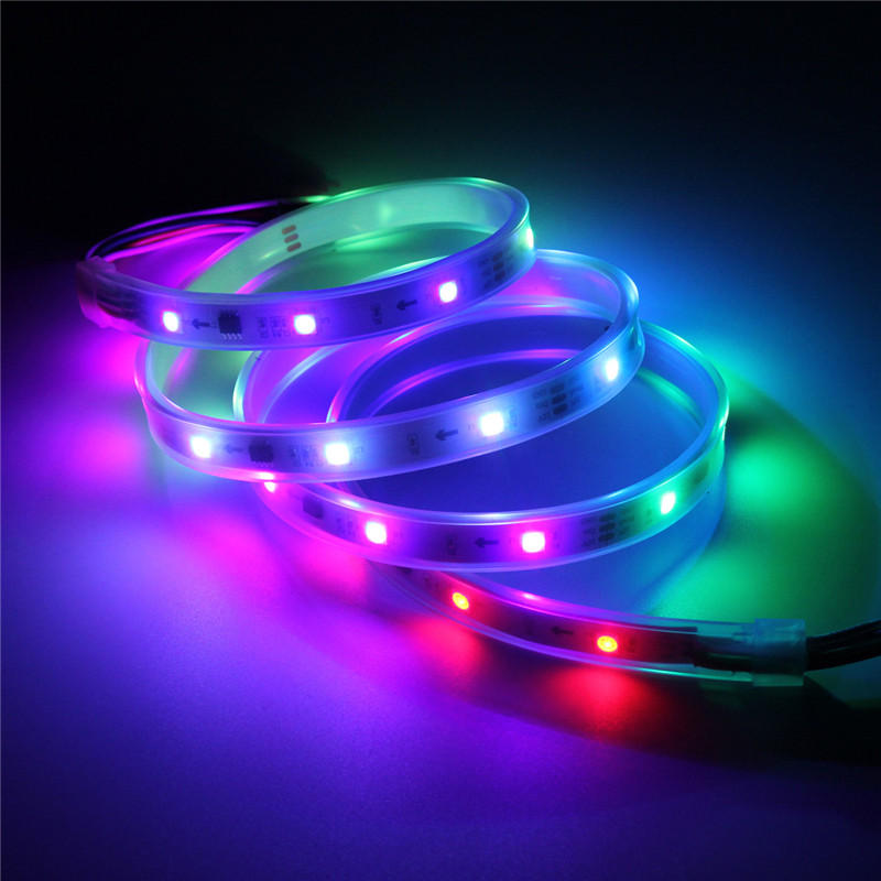 1M LED Strip 30 SMD 5050 RGB Dream Color Waterproof IP65 DC 12V