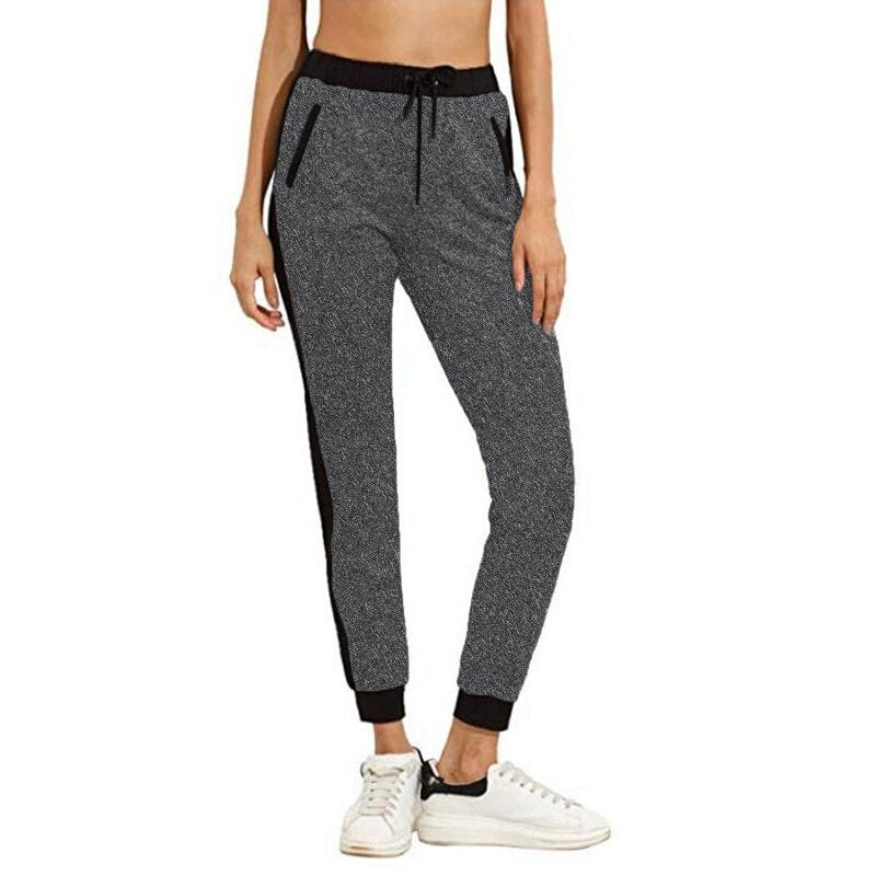 Jogging-Trainingsanzüge für Damen – Sporthose fürs Fitnessstudio mit Yoga-Taille und Tasche oben