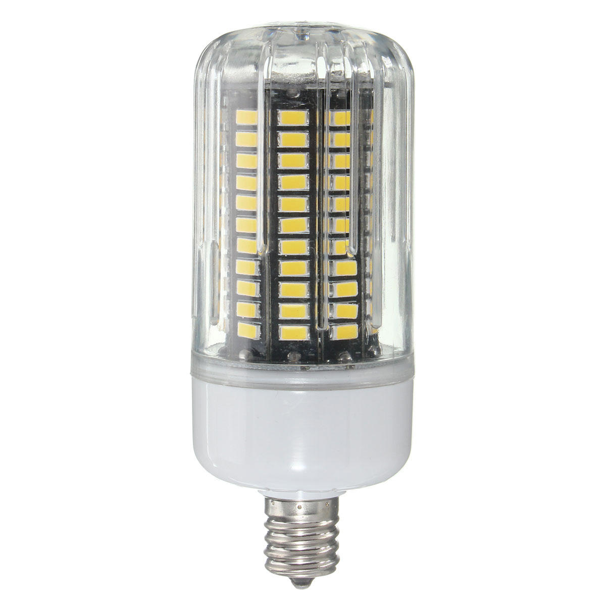 E27 E14 E12E E17 B22 15W 130 SMD 5736 LED Corn Bulb Pure/Warm White Cover AC85-265V