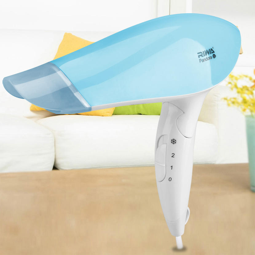 1200W Portable Foldable Hair Dryer with Adjustable Air Temperature for Fast Drying