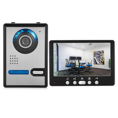 7" HD TFT Color Video Door Phone Intercom Doorbell Home Security Camera Monitor with Night Vision System