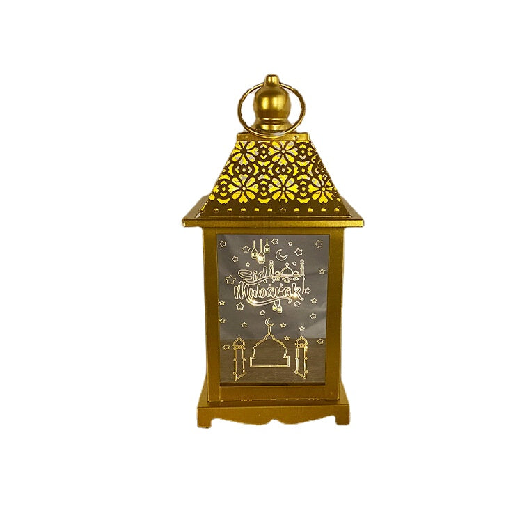 Custom Ramadan Eid Iron Wind Lantern - Arabian Lamp Crafts for Study Lighting