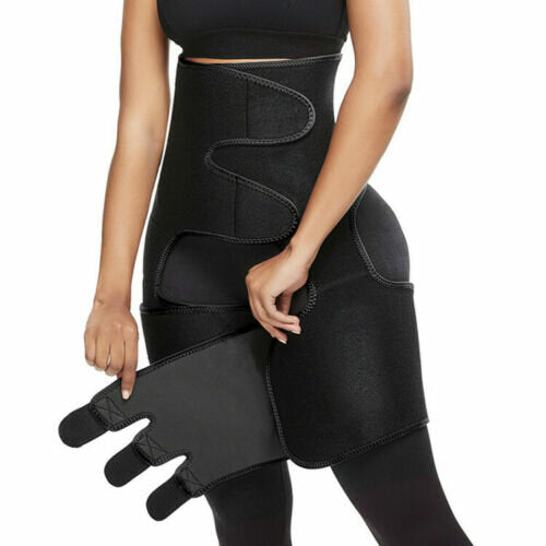 Neoprene High Waist Thigh Shaper Slimmer Wrap - Thermo Trainer Sport Waist Protective Accessories