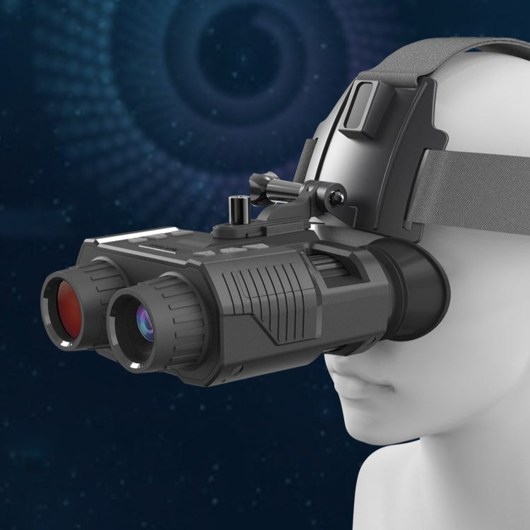 Head-Mounted Night Vision Goggles, 8X Zoom, Infrared, 984ft Range for Hunting & Surveillance