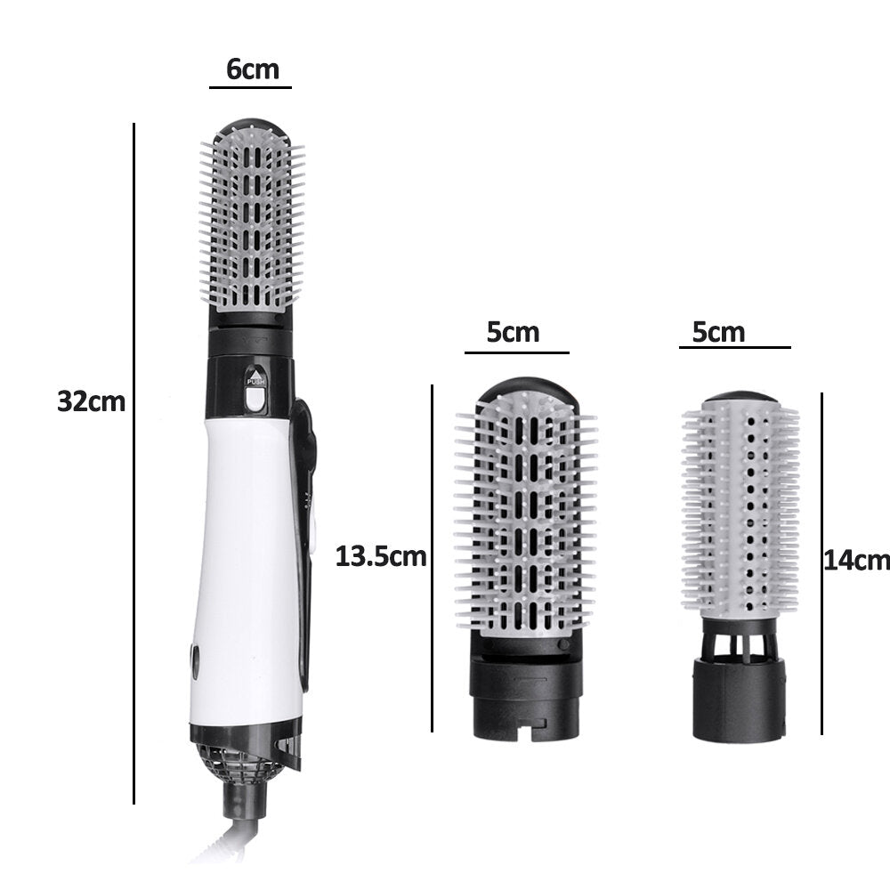 4-in-1-Haartrocknerbürste: Heißluft-Volumizer, Glätteisen, Lockenstab, professioneller Haarstyler