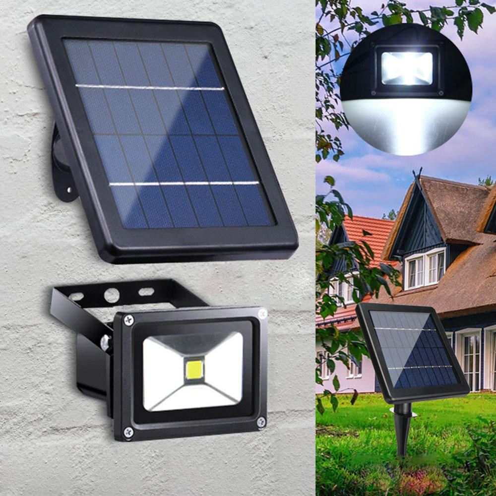 10W Waterproof Solar LED Flood Light for Outdoor Garden Wall Spotlight