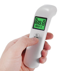 Portable Non-Contact Infrared Forehead Thermometer - LCD Digital, Adult & Baby Body Temperature Measurement