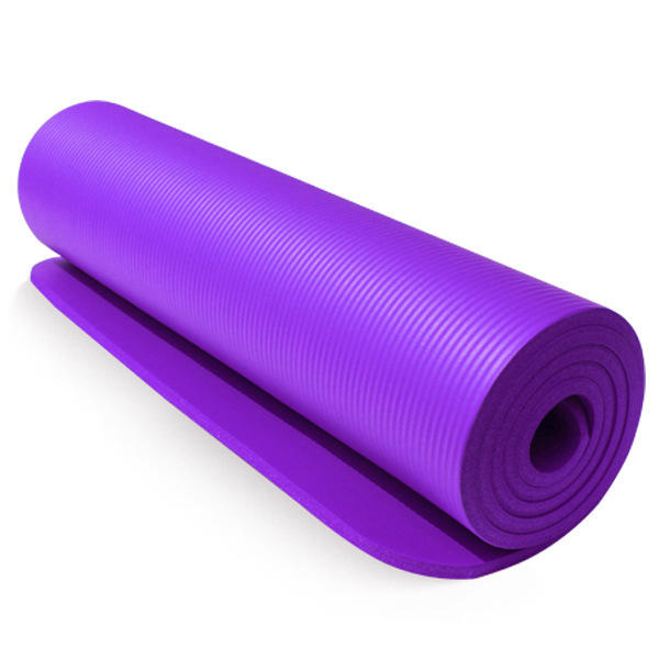 Rutschfeste Yogamatte aus Schaumstoff 183 x 61 cm – faltbare, tragbare Fitness-Trainingsunterlage für Fitnessstudio und Sport