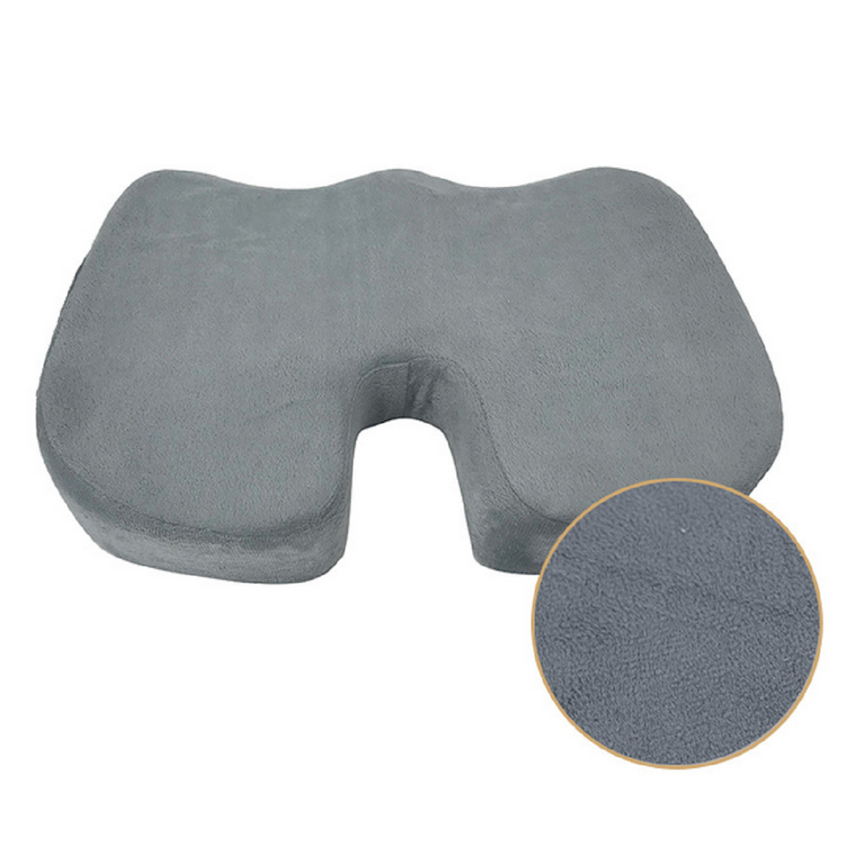 Orthopedic Memory Foam Seat Cushion - Electric Heated for Office, Travel, and Driving