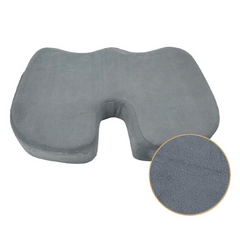 Orthopedic Memory Foam Seat Cushion - Electric Heated for Office, Travel, and Driving