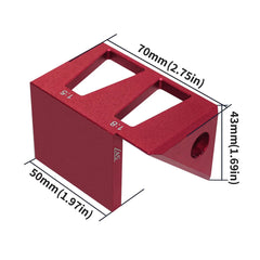 Multifunctional 45/90 Degree Woodworking Square & Center Scriber - Aluminum Alloy