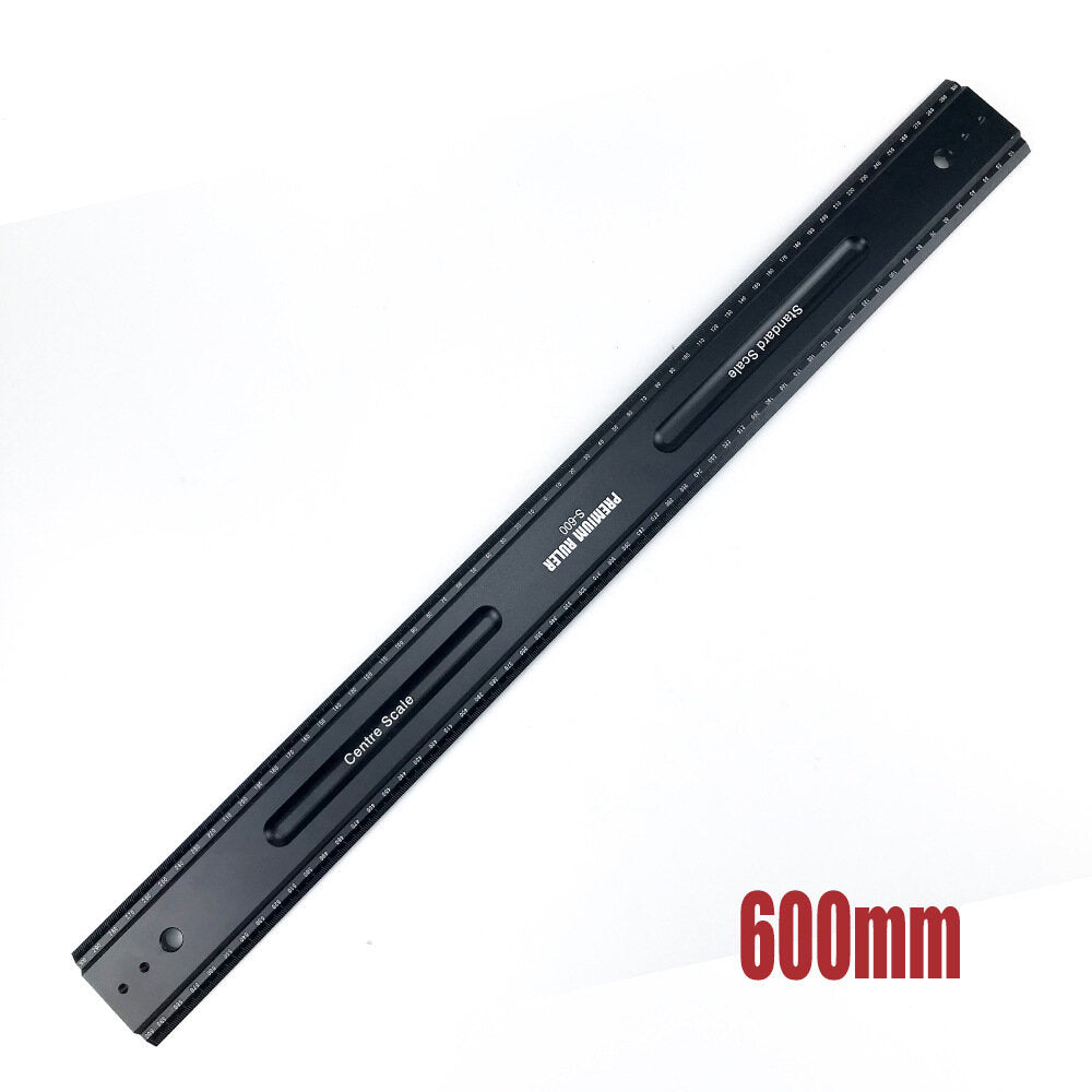 Aluminum Alloy Marking Ruler for Woodworking - Multi-Function Square Scriber