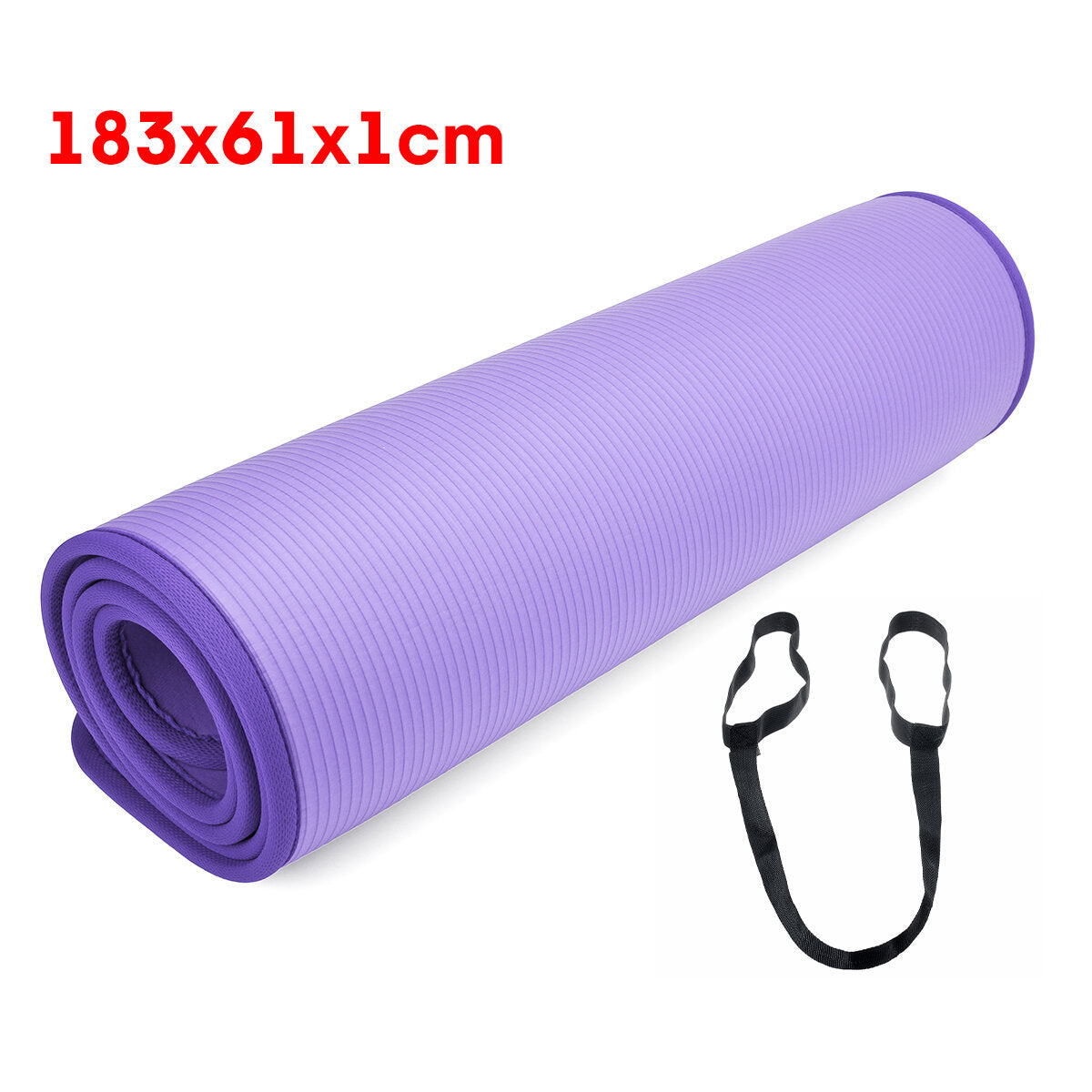 10mm Thick Non-Slip Yoga Mat - Comfortable Exercise Pad for Gymnastics & Fitness Training