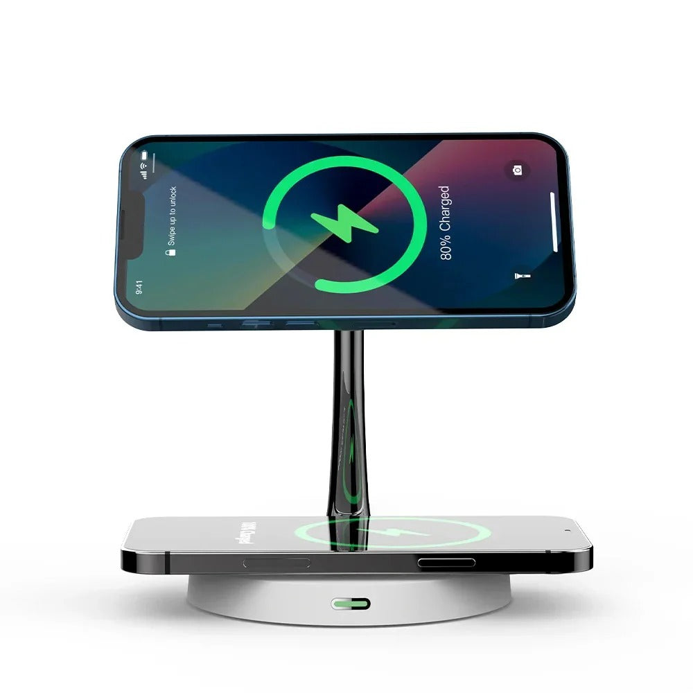 30W Magnetic Wireless Charger for iPhone 15/14/13/12 Pro Max, AirPods, Apple Watch - Fast Charging