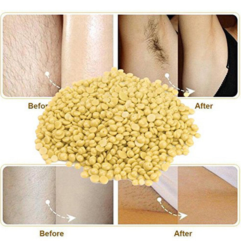 300g Hard Depilatory Wax Beans - Hot Film Pellets for Body Hair Removal