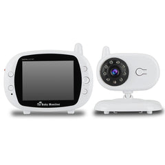 3.5" Baby Monitor with 2.4GHz Video, LCD Display, Night Vision, and Temperature Monitoring