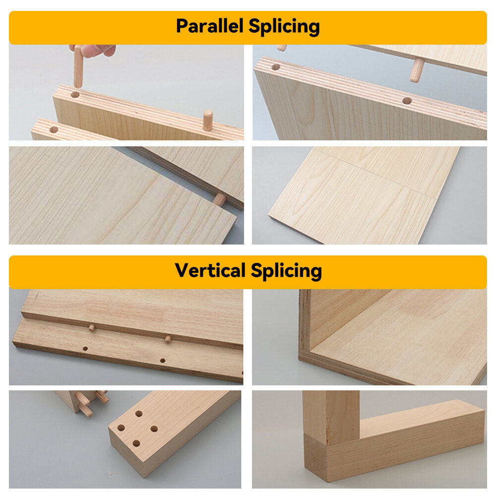 Aluminum Doweling Jig Kit - Precision Drill Guide for DIY Woodworking Projects